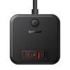 Мережевий зарядний пристрій Baseus PowerCombo Cube Power Strip 3AC+2U+2C 30W 1.5m EU Cluster Black