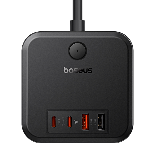 Мережевий зарядний пристрій Baseus PowerCombo Cube Power Strip 3AC+2U+2C 30W 1.5m EU Cluster Black