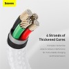 Кабель Baseus Cafule Series Metal Data Cable USB to IP 2.4A 2m White