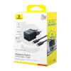 Мережевий зарядний пристрій з кабелем Baseus Palm Fast Charger 1C 20W EU Cluster Black (with Baseus  Cable USB-C to USB-C 60W ) 1m Cluster Blac