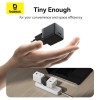 Мережевий зарядний пристрій з кабелем Baseus Palm Fast Charger 1C 20W EU Cluster Black (with Baseus  Cable USB-C to USB-C 60W ) 1m Cluster Blac