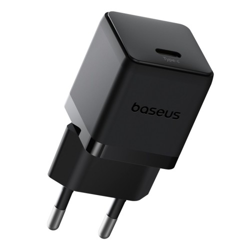 Мережевий зарядний пристрій з кабелем Baseus Palm Fast Charger 1C 20W EU Cluster Black (with Baseus  Cable USB-C to USB-C 60W ) 1m Cluster Blac