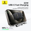 Мережевий зарядний пристрій з кабелем Baseus Palm Fast Charger 1C 20W EU Cluster Black (with Baseus  Cable USB-C to USB-C 60W ) 1m Cluster Blac