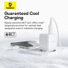 Мережевий зарядний пристрій з кабелем Baseus Palm Fast Charger 1C 20W EU Moon White (with Baseus Cable USB-C to USB-C 1m Moon White)