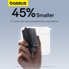 Мережевий зарядний пристрій з кабелем Baseus GaN6 Pro Fast Charger 2C+2U 65W  EU Cluster Black((With Type-C to Type-C 100W(20V/5A) 1m Black）