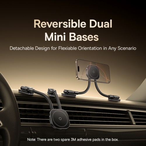 Автотримач для телефона Baseus PrimeTrip C03s Magnetic Car Mount (Stick-on Type, Cosmic Black)