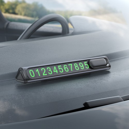 Паркувальна карта BOROFONE FC3 Ronny can hidden parking sign Black Metal Gray