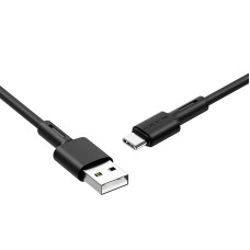 Кабель BOROFONE BX31 USB to Type-C 3A, 1m, silicone, TPE connectors, Black