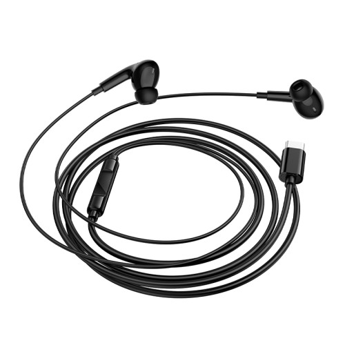 Навушники дротові BOROFONE BM100 Pro (Type-C) Black