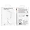 Мережевий зарядний пристрій BOROFONE BA109A Star single port PD40W charger set (C to C) (EU) White