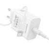 Мережевий зарядний пристрій BOROFONE BA109A Star single port PD40W charger set (C to C) (EU) White