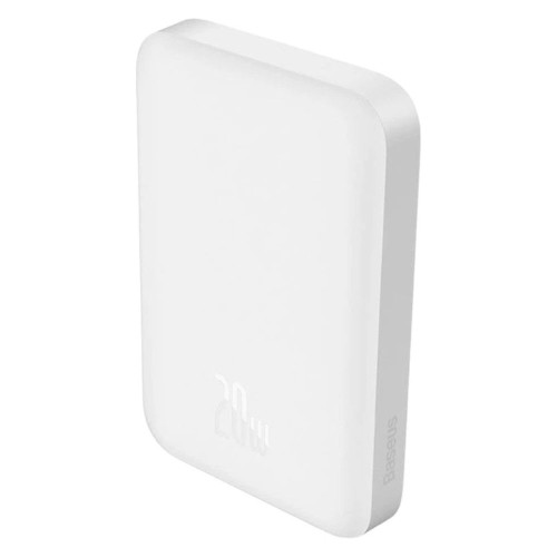 Зовнішній акумулятор Baseus Magnetic Mini Air Wireless Fast Charge Power Bank 6000mAh 20W Stellar White（With Simple Series Charging Cable Type-C to