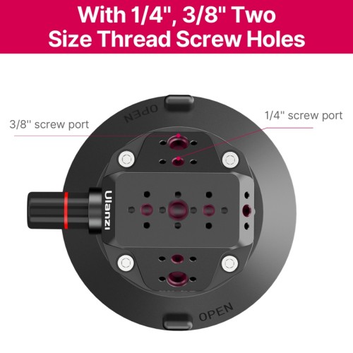 Присоска з швидкозмінним кріпленням Ulanzi SC-02 Extended Vacuum Suction Cup 4.5 inches