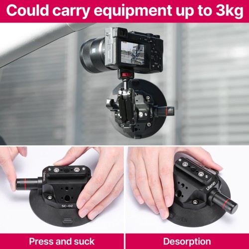 Присоска з швидкозмінним кріпленням Ulanzi SC-02 Extended Vacuum Suction Cup 4.5 inches
