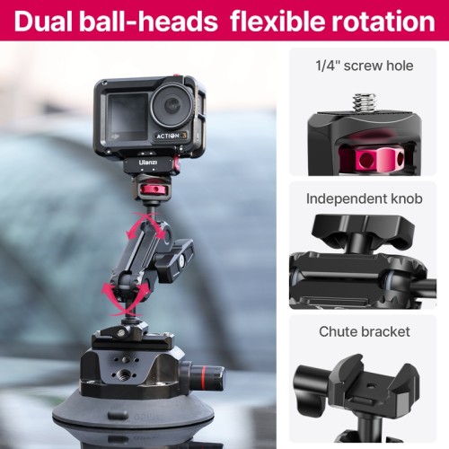Присоска з швидкозмінним кріпленням Ulanzi SC-02 Extended Vacuum Suction Cup 4.5 inches