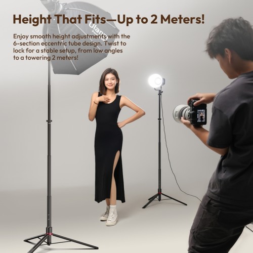 Стійка для світла складна Ulanzi AT-05 2M Heavy Duty Foldable Light Stand(48-200cm) Black