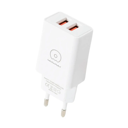Мережевий зарядний пристрій з кабелем WUW-T55 2USB/3.1A set micro