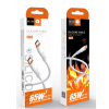 Кабель WUW-X225 Type-C to Type-C PD 65W white