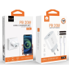 Мережевий зарядний пристрій з кабелем WUW-T79L PD 20W USB C charger with type c to lightning cable