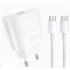 Мережевий зарядний пристрій з кабелем WUW-T86C PD 25W fast charger + USB C to USB C cable set