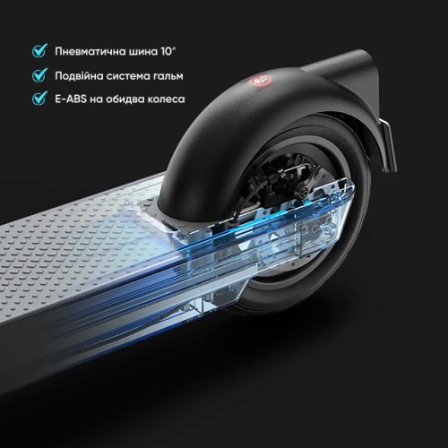 Електросамокат OKAI ES30-NEON PRO Black 10", 350(700)W, 14.7Ah, 80km, 25km\h, 25%, NFC, App, 21kg