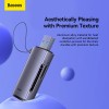Кардрідер Baseus Lite Series USB-A  to SD/TF Card Reader  Grey