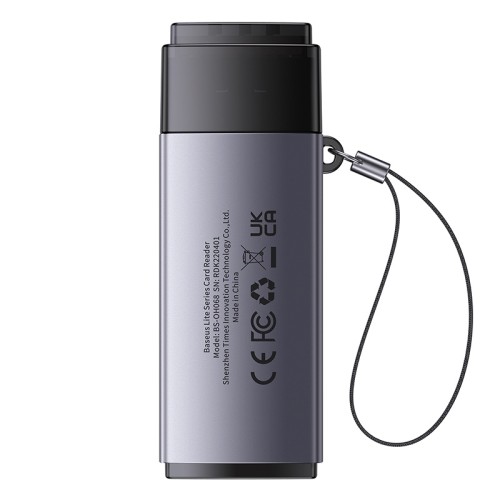 Кардрідер Baseus Lite Series USB-A  to SD/TF Card Reader  Grey