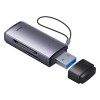Кардрідер Baseus Lite Series USB-A  to SD/TF Card Reader  Grey