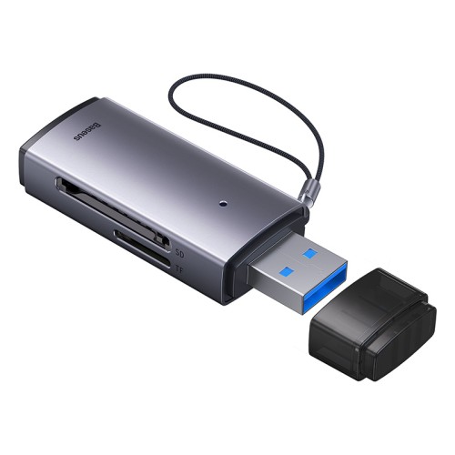 Кардрідер Baseus Lite Series USB-A  to SD/TF Card Reader  Grey