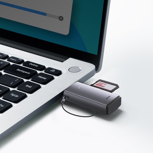 Кардрідер Baseus Lite Series USB-A  to SD/TF Card Reader  Grey