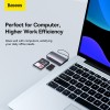 Кардрідер Baseus Lite Series USB-A  to SD/TF Card Reader  Grey