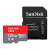 Карта пам'яті microSDXC (UHS-1) SanDisk Ultra 128Gb class 10 A1 (140Mb/s) (adapter SD)