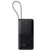 Зовнішній акумулятор Baseus Bipow 2 Digital Display Power Bank With Built-in USB-C Cable 10000mah 20W Cluster Black