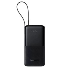 Зовнішній акумулятор Baseus Bipow 2 Digital Display Power Bank With Built-in USB-C Cable 10000mah 20W Cluster Black
