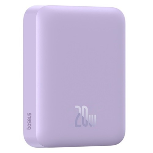 Зовнішній акумулятор Baseus Magnetic Mini Air Wireless Fast Charge Power Bank 6000mAh 20W Nebula Purple（With Simple Series Charging Cable Type-C to