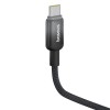 Кабель Baseus Discolor Series Fast Charging Cable USB-C to USB-C 100W 1m Cluster Black