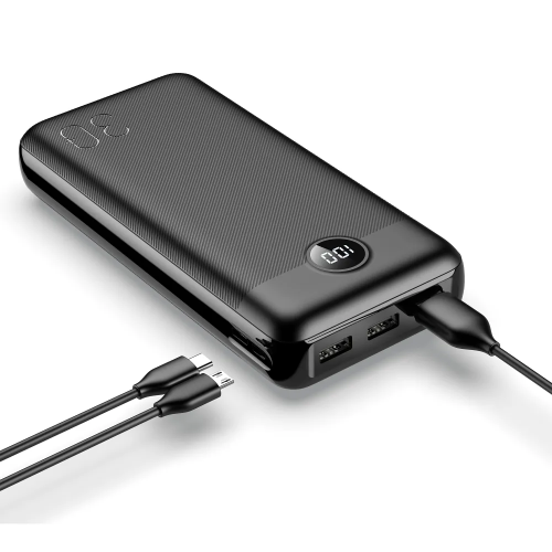 Зовнішній акумулятор VEGER 30000 mAh PD QC3.0 3A 20W L30 (W3008PD) black