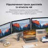USB-хаб Baseus UnionJoy 17-Port Triple-Display  Docking Station Space Grey（USB-C to HDMI4K@60Hz*2+DP4K@60Hz*1+USB3.0*3+USB-C3.0*2+USB2.0*2+PD*1+PC*1+