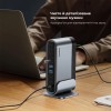 USB-хаб Baseus UnionJoy 17-Port Triple-Display  Docking Station Space Grey（USB-C to HDMI4K@60Hz*2+DP4K@60Hz*1+USB3.0*3+USB-C3.0*2+USB2.0*2+PD*1+PC*1+