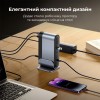 USB-хаб Baseus UnionJoy 17-Port Triple-Display  Docking Station Space Grey（USB-C to HDMI4K@60Hz*2+DP4K@60Hz*1+USB3.0*3+USB-C3.0*2+USB2.0*2+PD*1+PC*1+