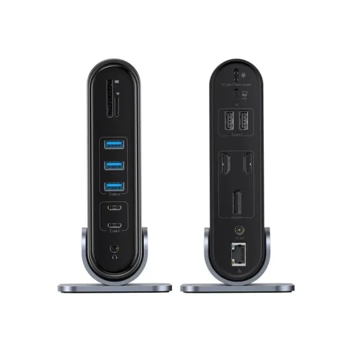 USB-хаб Baseus UnionJoy 17-Port Triple-Display  Docking Station Space Grey（USB-C to HDMI4K@60Hz*2+DP4K@60Hz*1+USB3.0*3+USB-C3.0*2+USB2.0*2+PD*1+PC*1+