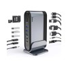 USB-хаб Baseus UnionJoy 17-Port Triple-Display  Docking Station Space Grey（USB-C to HDMI4K@60Hz*2+DP4K@60Hz*1+USB3.0*3+USB-C3.0*2+USB2.0*2+PD*1+PC*1+