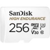 Карта пам'яті microSDXC (UHS-1 U3) SanDisk High Endurance 256Gb class 10 V30 (100Mb/s) (adapterSD)