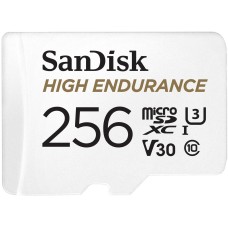 Карта пам'яті microSDXC (UHS-1 U3) SanDisk High Endurance 256Gb class 10 V30 (100Mb/s) (adapterSD)