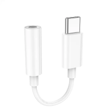 Аудіокабель HOCO LS35 Type-C to 3.5mm female, ABS, 0.08m, White