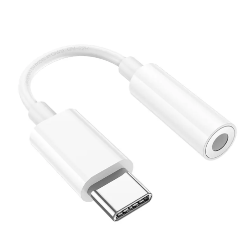 Аудіокабель HOCO LS35 Type-C to 3.5mm female, ABS, 0.08m, White