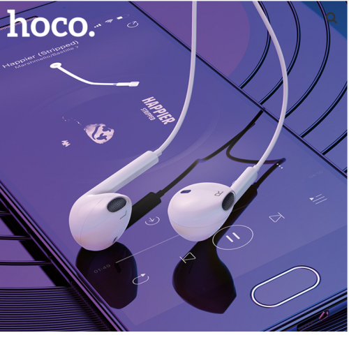 Навушники дротові HOCO M101 Crystal (Type-C) White