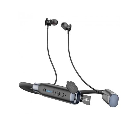 Бездротові спортивні навушники HOCO ES62 Pretty neck-hang BT earphones Black