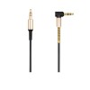 Аудіокабель HOCO UPA02 3.5mm male to 3.5mm male, TPE, 1m, Black