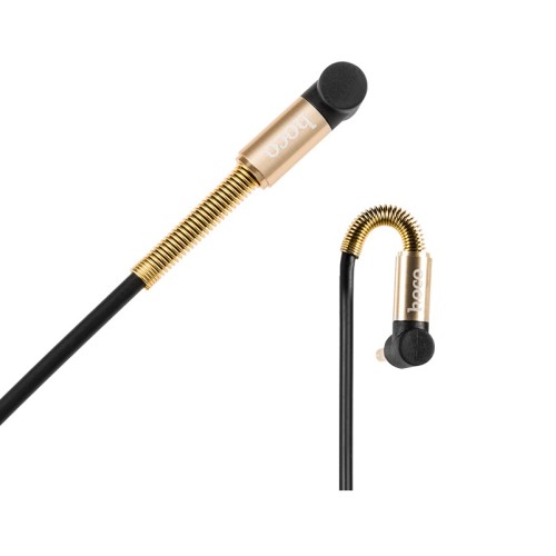 Аудіокабель HOCO UPA02 3.5mm male to 3.5mm male, TPE, 1m, Black